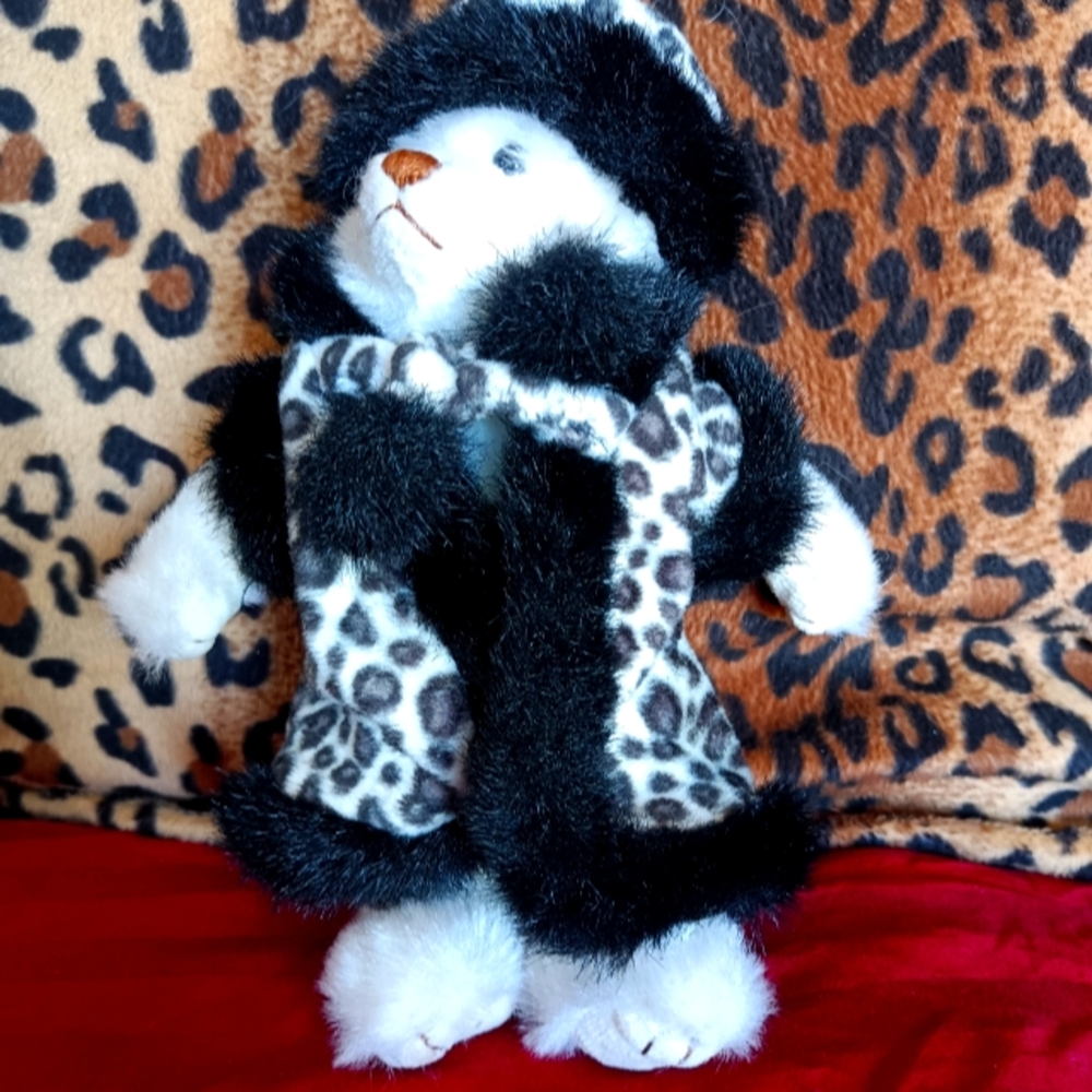 Jointed Bear High Society Stuffed White Coat Gift Her Wall Decor